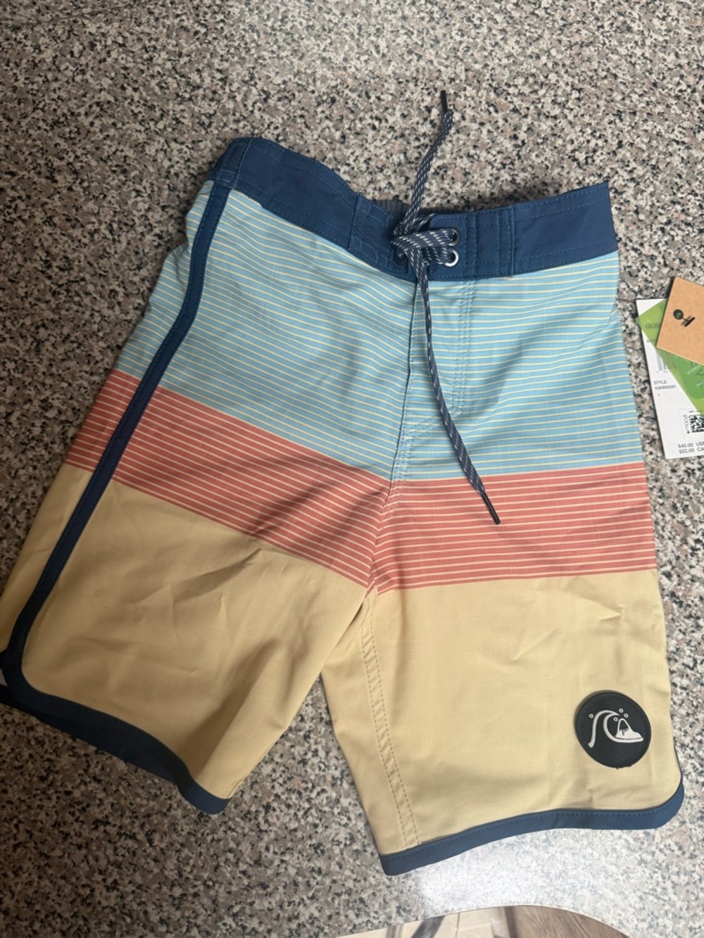 Quiksilver Boys Colorblock Stripe Boardshorts